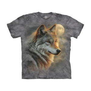 Silent Wolf Moon Gray Kids' T-Shirt