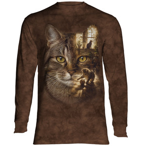 SpiritScape Striped Cat Classic Long-Sleeve T-Shirt