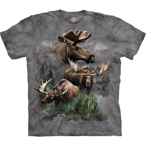 Moose Collage Classic Cotton T-Shirt