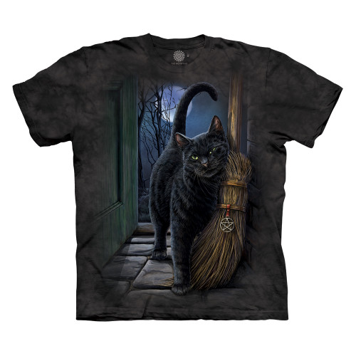 【PURPLE LABEL】Blue Scenery Cat T-SHIRT BLACK/WHITE Cat Shirts, Lion Shirts, Kitten Shirts | The Mountain