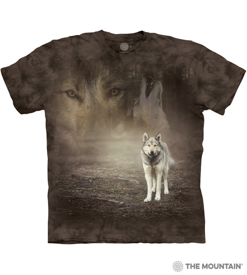 Grey Wolf Portrait Classic Cotton T-Shirt