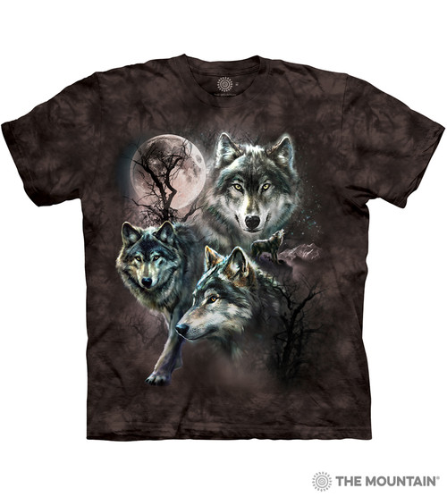 The Mountain Three Wolf Moon Women's T-Shirt