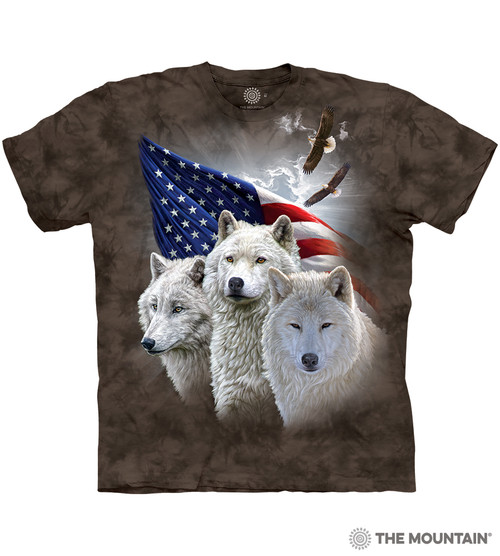 Patriotic Wolves Classic Cotton T-Shirt