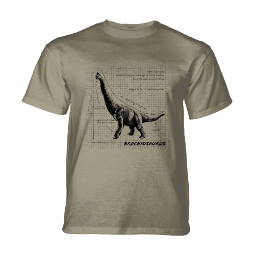 Brachiosaurus Fact Sheet Brown Kids' T-Shirt