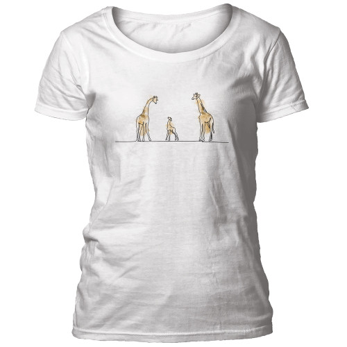 Giraffe Sketch Women's Scoop-Neck T-Shirt