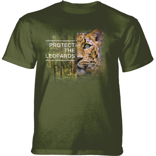 Protect Leopard Green Classic Cotton T-Shirt