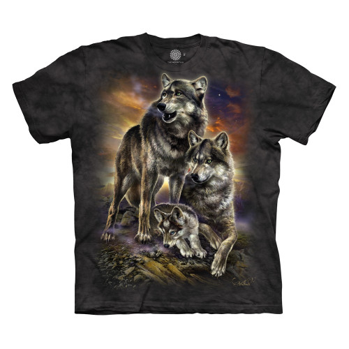 Wolf Family Sunrise Kids' T-Shirt