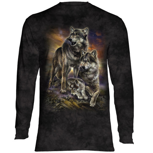 Wolf Family Sunrise Classic Long-Sleeve T-Shirt