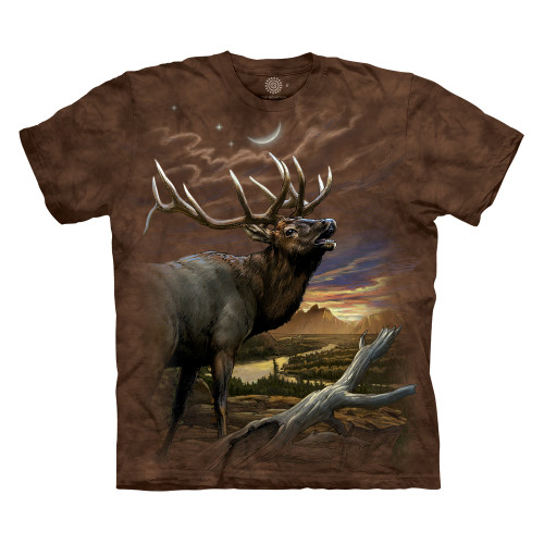 Elk At Dusk Classic Cotton T-Shirt