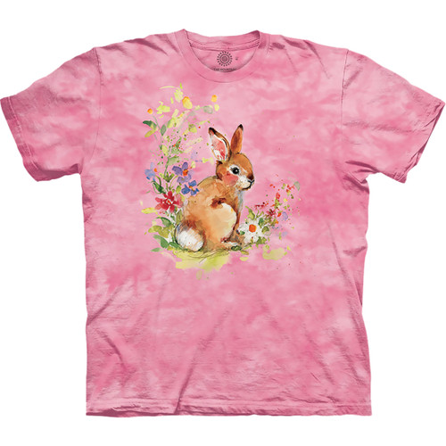Flower Bunny Classic Cotton T-Shirt