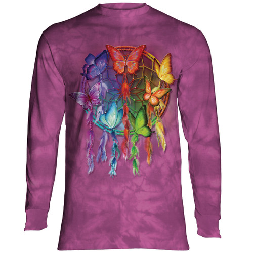 Rainbow Butterfly Dreamcatcher L/S Classic Long-Sleeve T-Shirt