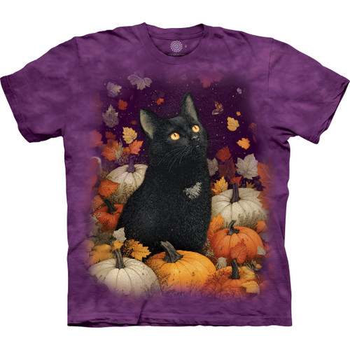 Feline Fall Spirit Classic Cotton T-Shirt