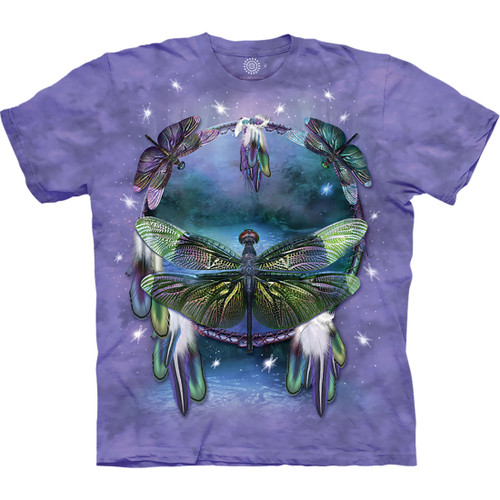 Dragonfly Dreamcatcher Classic Cotton T-Shirt