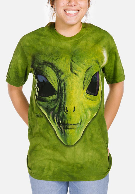 Green alien shop t shirt