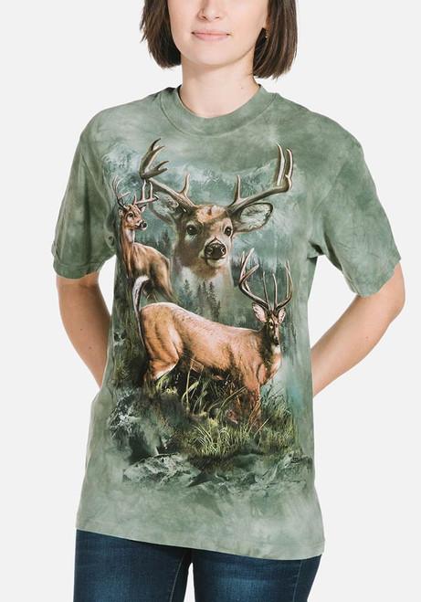 Deer Collage Classic Tee Cotton T-Shirt