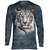 Regal White Tiger Portrait Classic Long-Sleeve T-Shirt