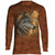 Silent Wolf Moon Brown Classic Long-Sleeve T-Shirt