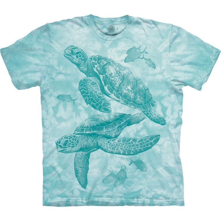 Monotone Sea Turtles Classic Cotton T-Shirt