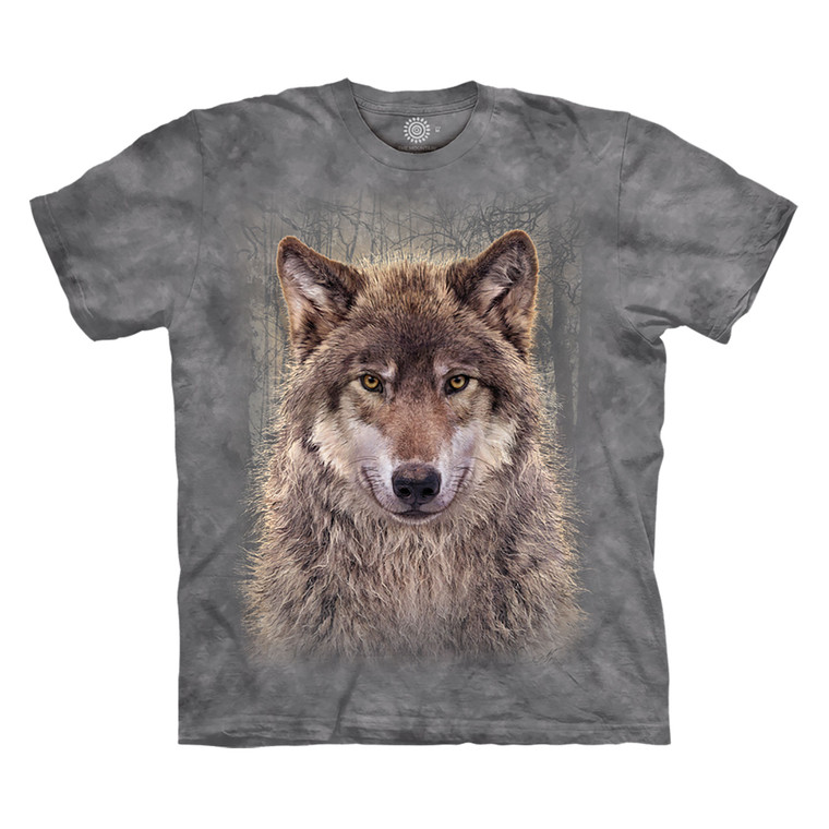 Gray Wolf Forest Classic Cotton T-Shirt