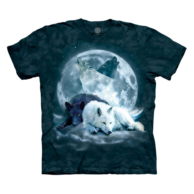 Yin Yang Wolf Mates Classic Cotton T-Shirt