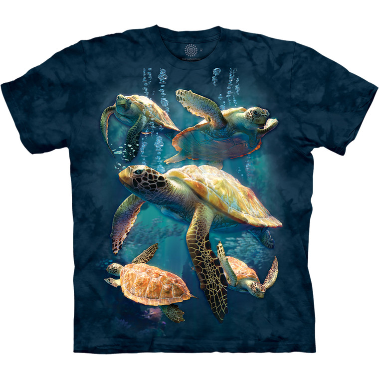 Sea Turtle Family Classic Cotton T-Shirt