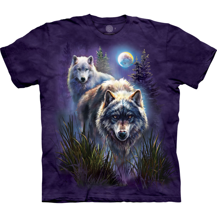 Forest Moon Wolves Classic Cotton T-Shirt