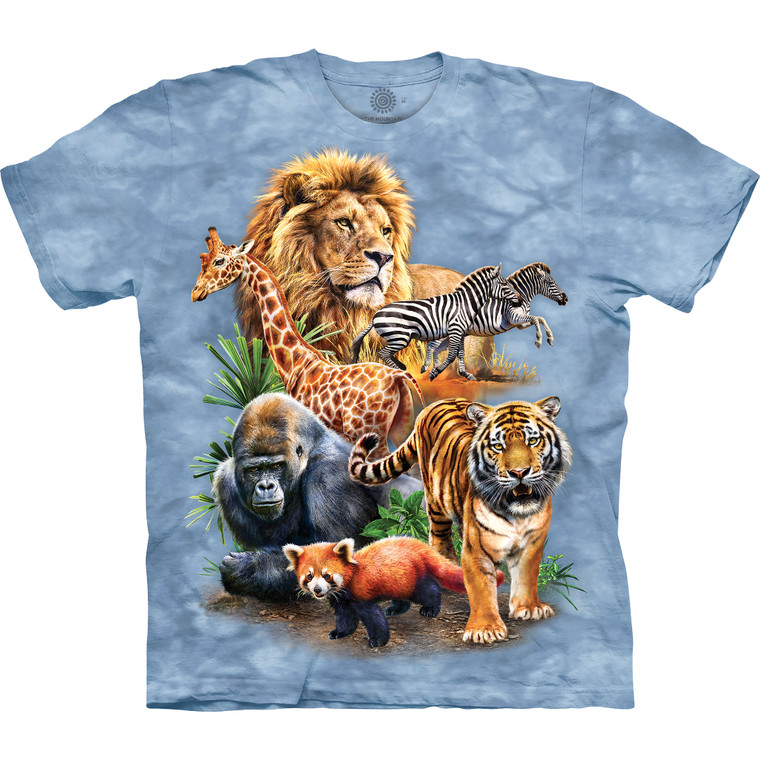 Zoo Collage Classic Cotton T-Shirt