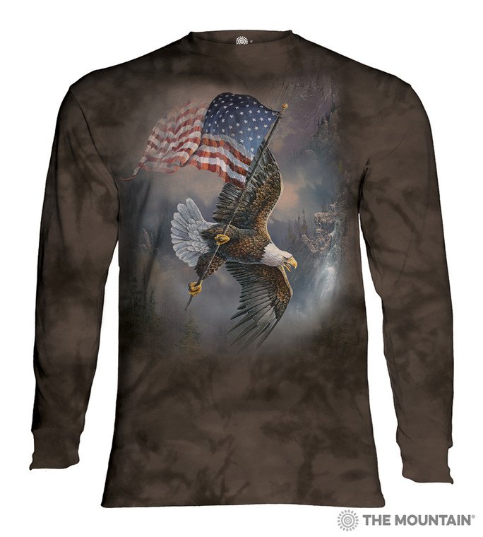 Flag Bearing Eagle Classic Long-Sleeve T-Shirt