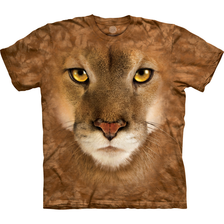 Mountain Lion Face Classic Cotton T-Shirt