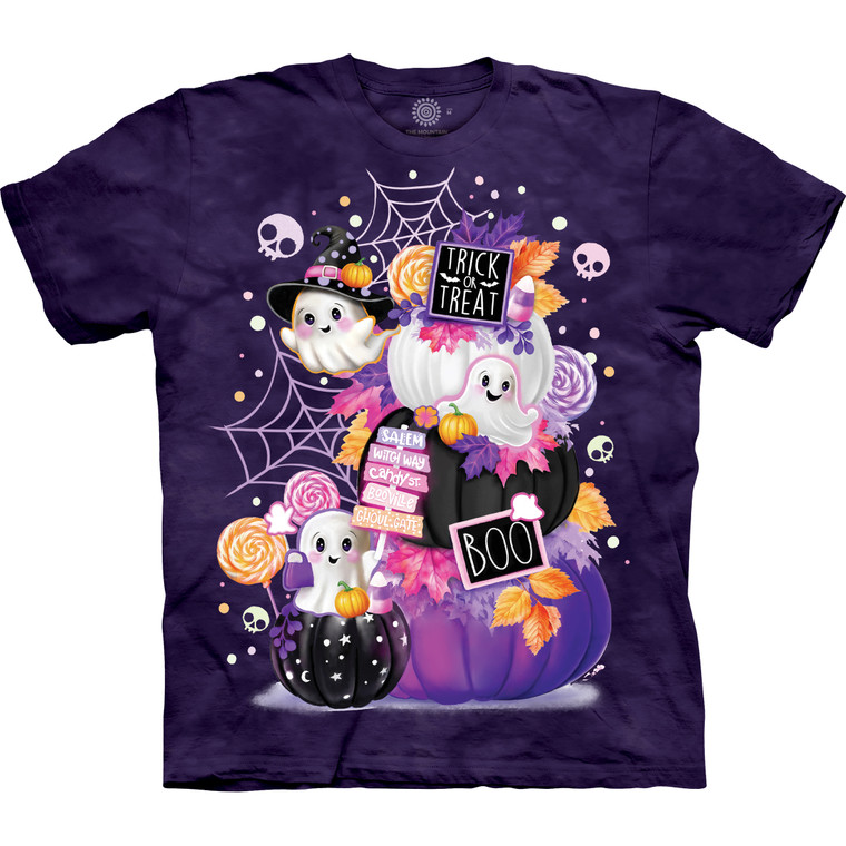 Sweet Ghosts Pumpkin Classic Cotton T-Shirt