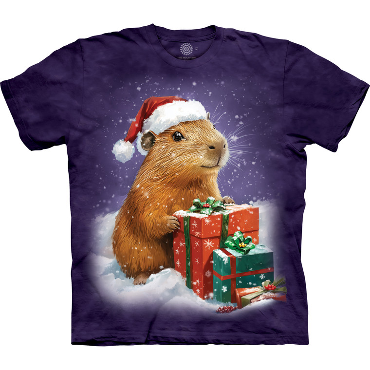Capybara Christmas Classic Cotton T-Shirt