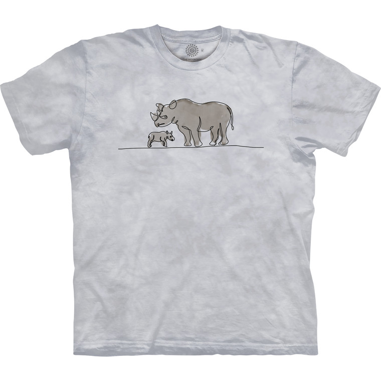 Rhino Sketch Classic Cotton T-Shirt