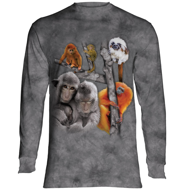 Monkey Collage Classic Long-Sleeve T-Shirt