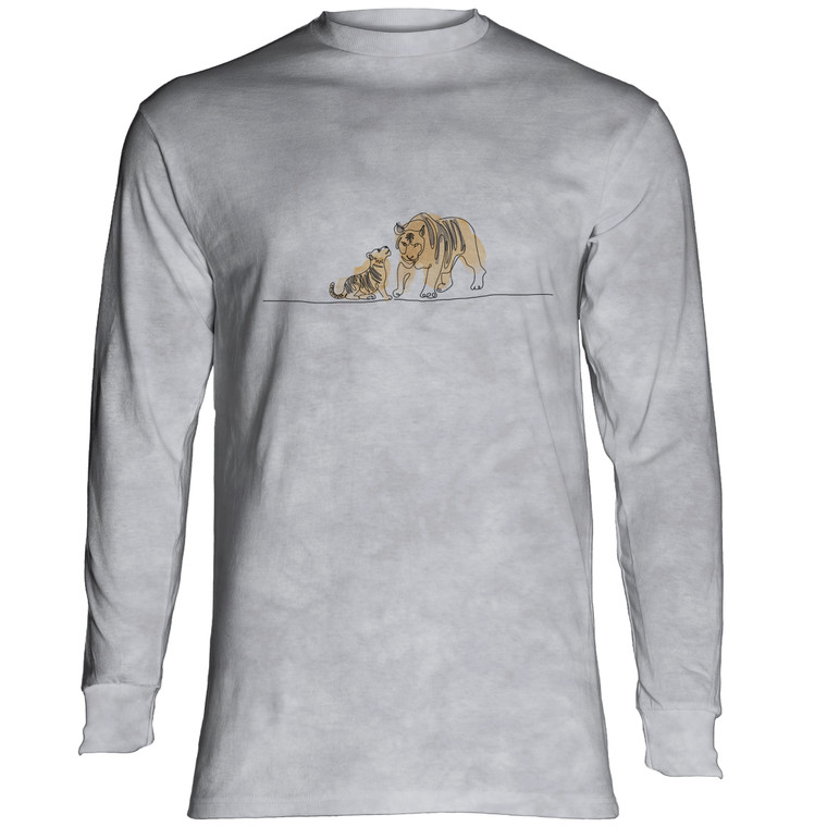 Tiger Line Sketch Classic Long-Sleeve T-Shirt