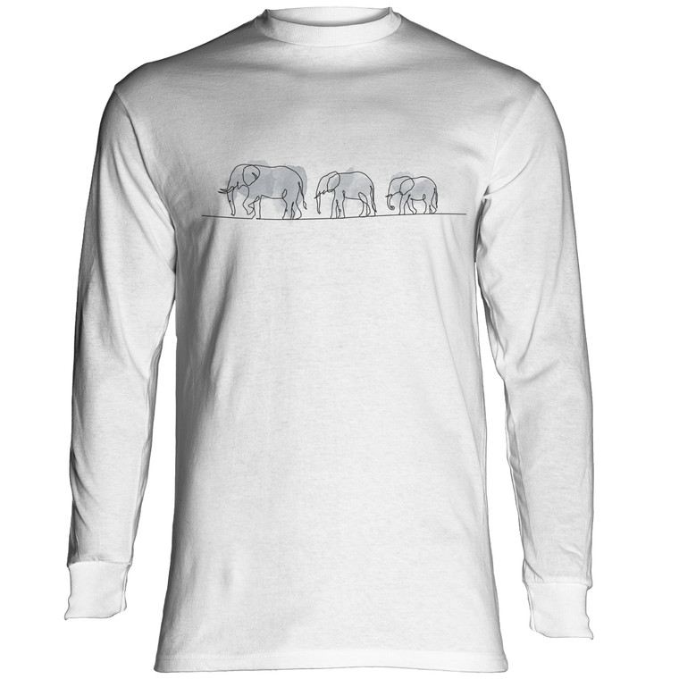 Elephant Sketch Classic Long-Sleeve T-Shirt