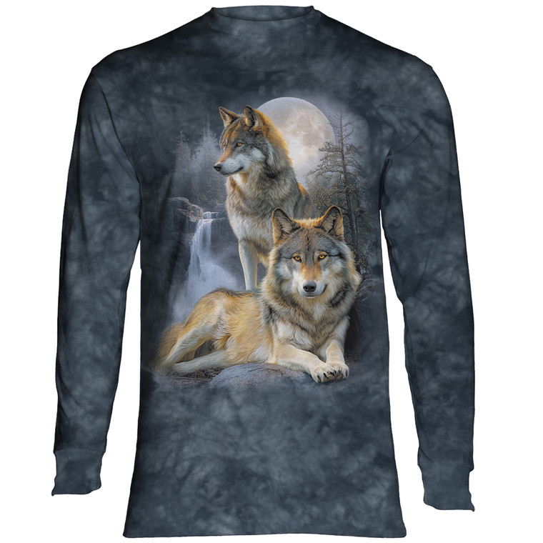 Moonlit Pair Blue Classic Long-Sleeve T-Shirt
