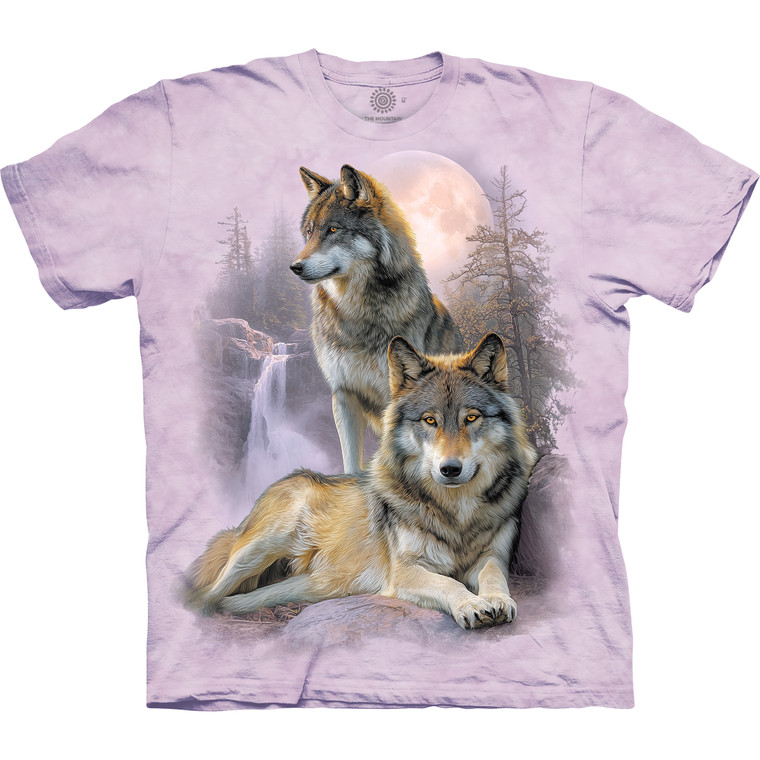 Moonlit Pair Pink Classic Cotton T-Shirt