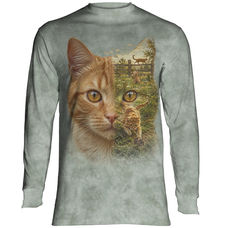 SpiritScape Orange Cat Classic Long-Sleeve T-Shirt