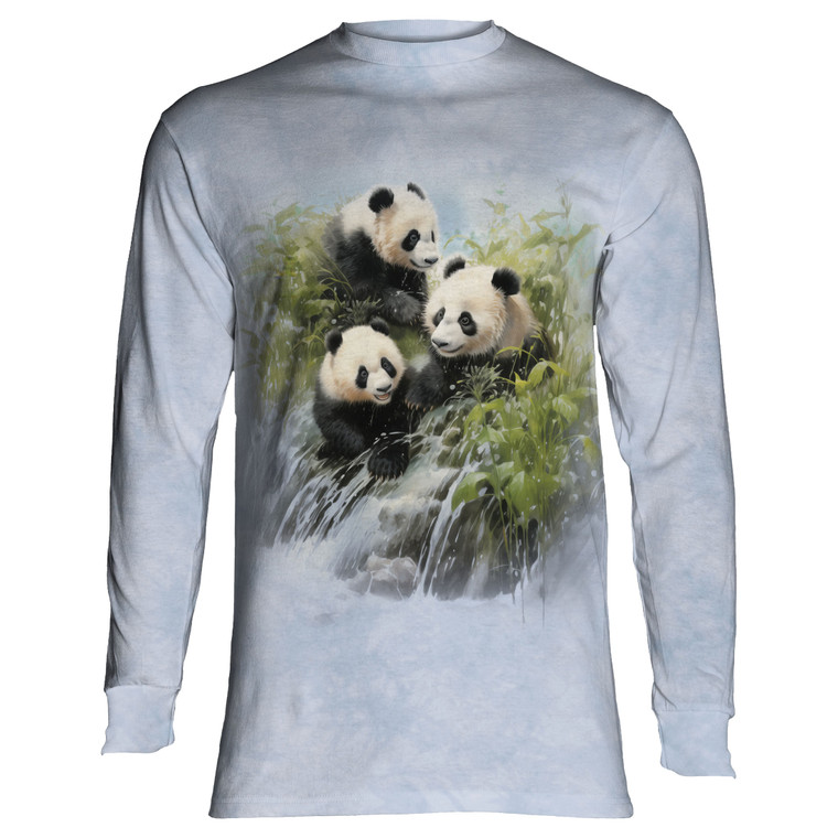 Playful Panda Trio Classic Long-Sleeve T-Shirt