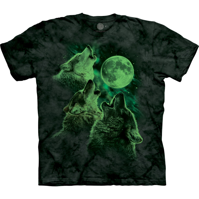Three Wolf Moon® Classic Cotton T-Shirt - Glow In The Dark