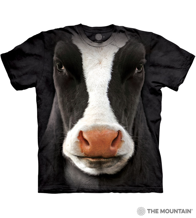 Black Cow Face Classic Cotton T-Shirt