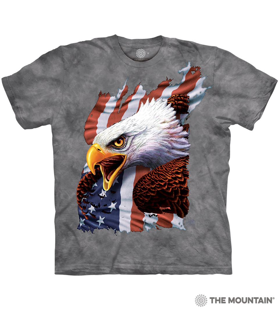 The Mountain Patriotic Kitten Classic Cotton T-Shirt