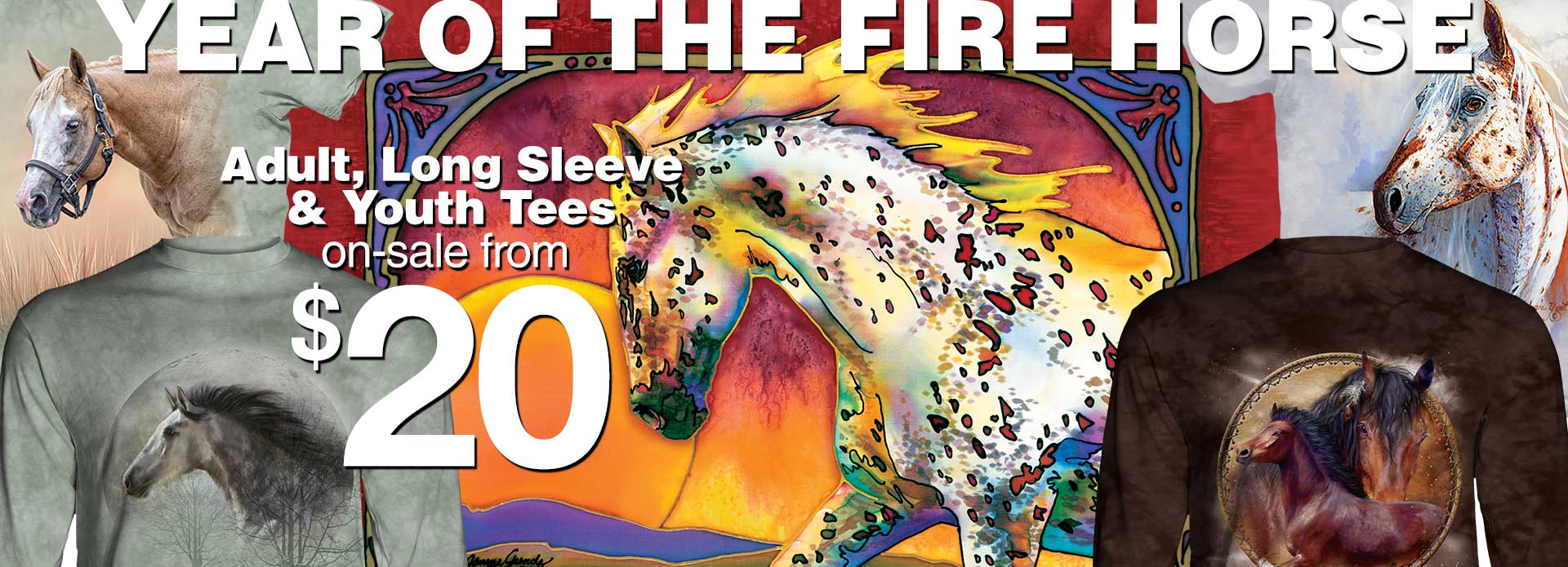 $20 Tees The Year of the Fire Horse Is Here!