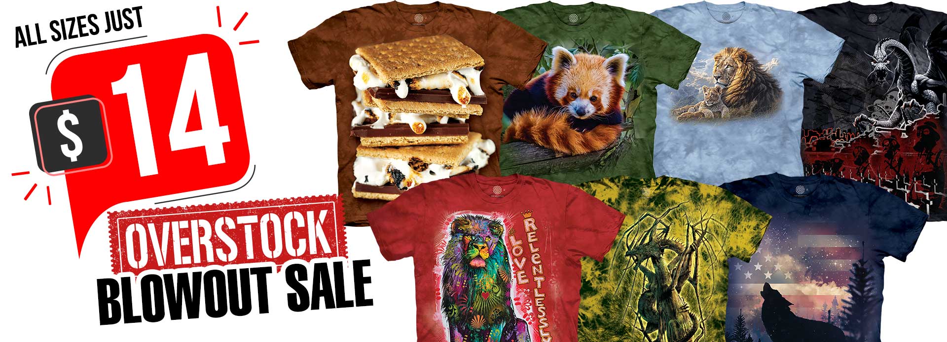 Overstock Sale All sizes just $14!