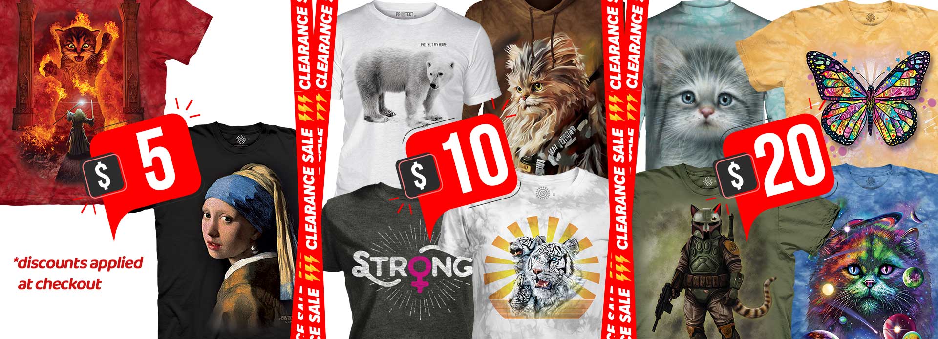 Massive Clearance Sale $5, $10 &amp; $20 Tees!