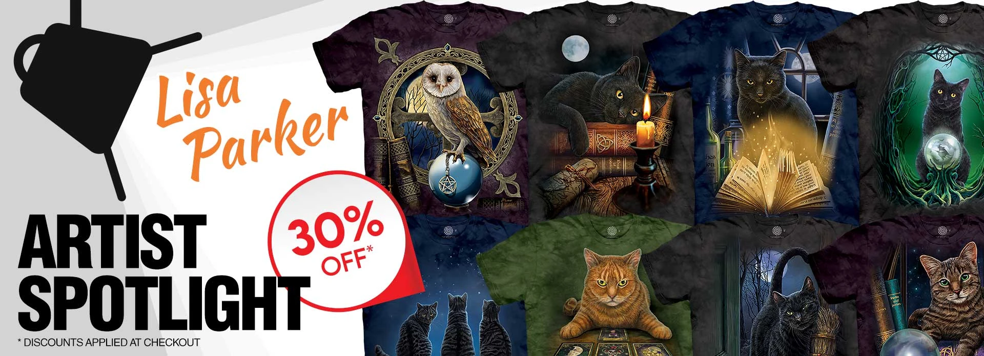 30% OFF Lisa Parker Artist Spotlight Magical Cat Tees!
