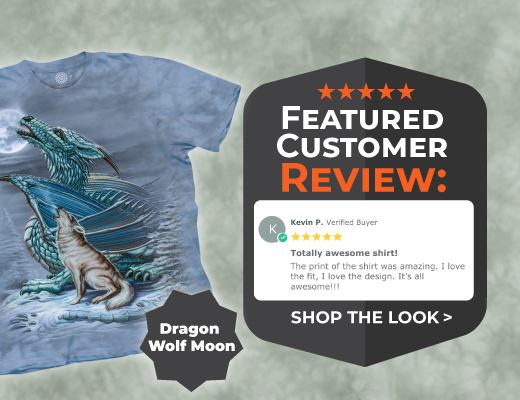 Dragon Wolf Moon T Shirt