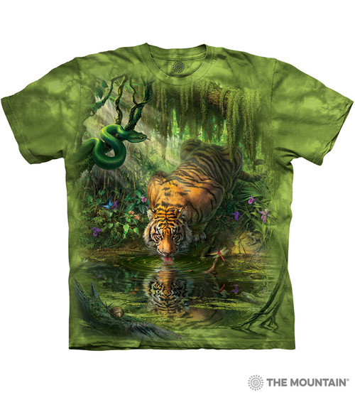 ◆TANSANMAGNESIUM Mountain T-shirt/3色◆ Enchanted Tiger Classic Cotton T-Shirt Tee