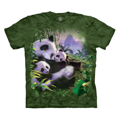 Panda Cuddles Classic Cotton T-Shirt | The Mountain Shirts