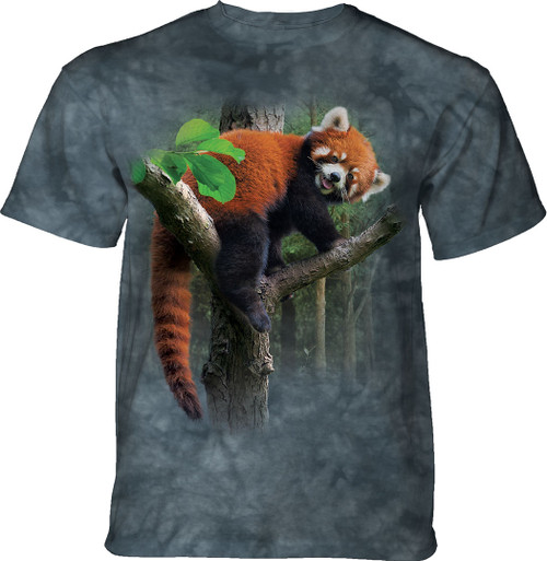 Red Panda Tree Classic Cotton T-Shirt Tee